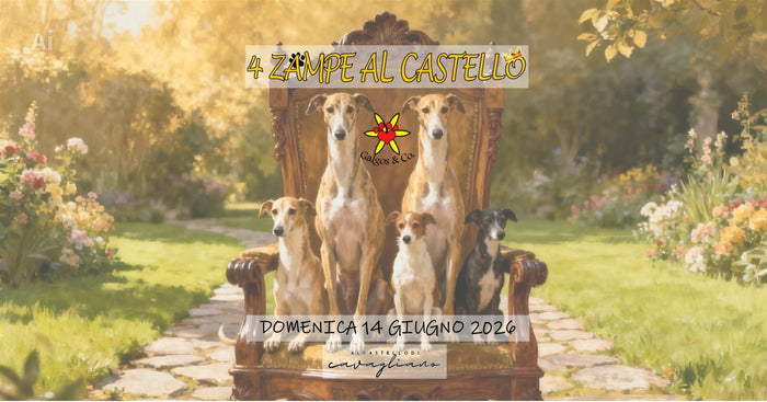 4 ZAMPE AL CASTELLO!  "domenica 14 giugno"